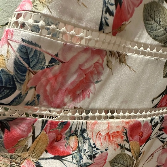 Tahari ASL handkerchief floral midi dress size 4 - Picture 2 of 12